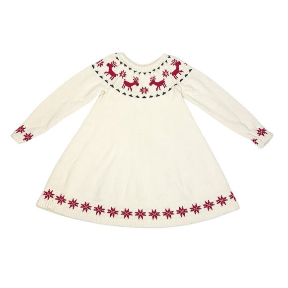 Hanna Andersson Dear Deer Sweater Dress Size 100cm (4) - Picture 1 of 5